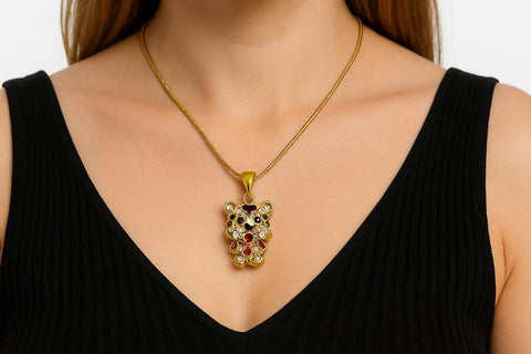 Cute Teddy Bear Necklace Cute Teddy Bear Necklace