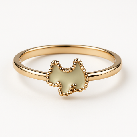 Kitty Charm Ring (ADJUSTABLE 6-7-8) Kitty Charm Ring (ADJUSTABLE 6-7-8)