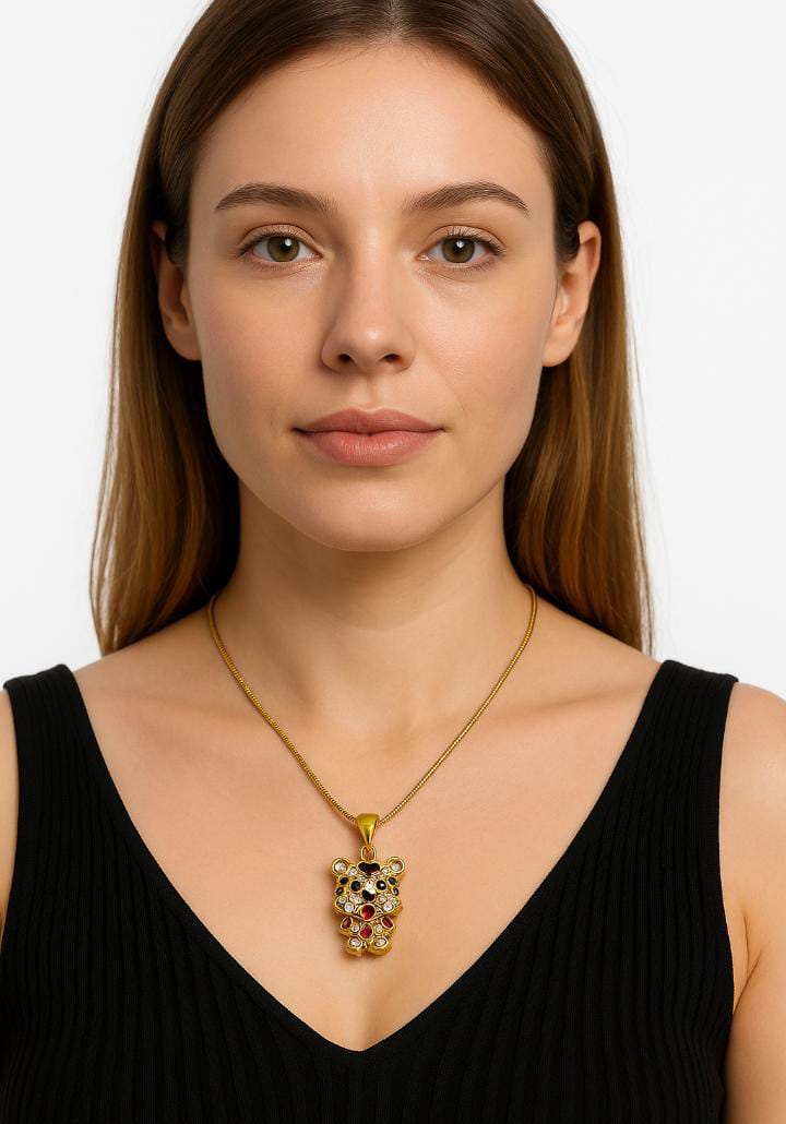 Cute Teddy Bear Necklace