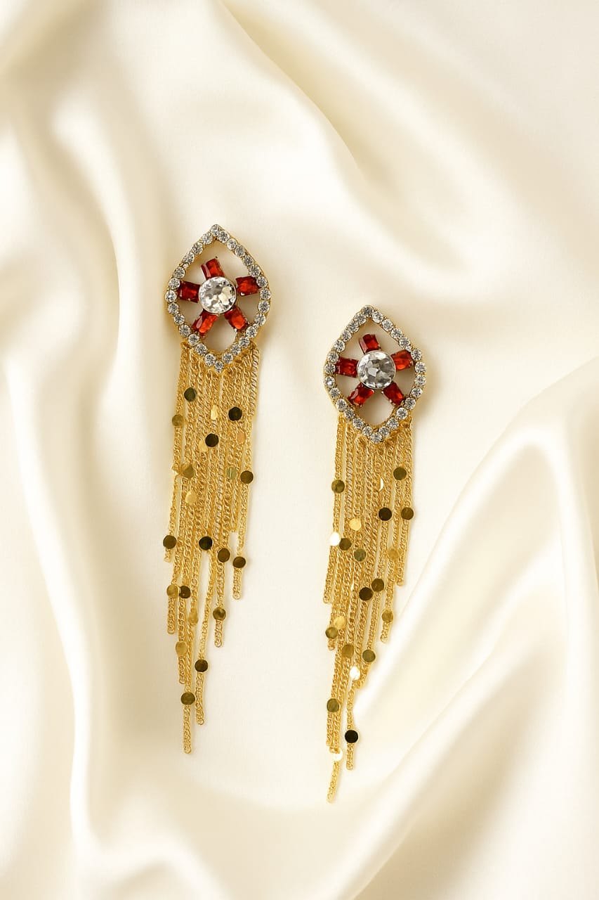 Orange Whisper Earring