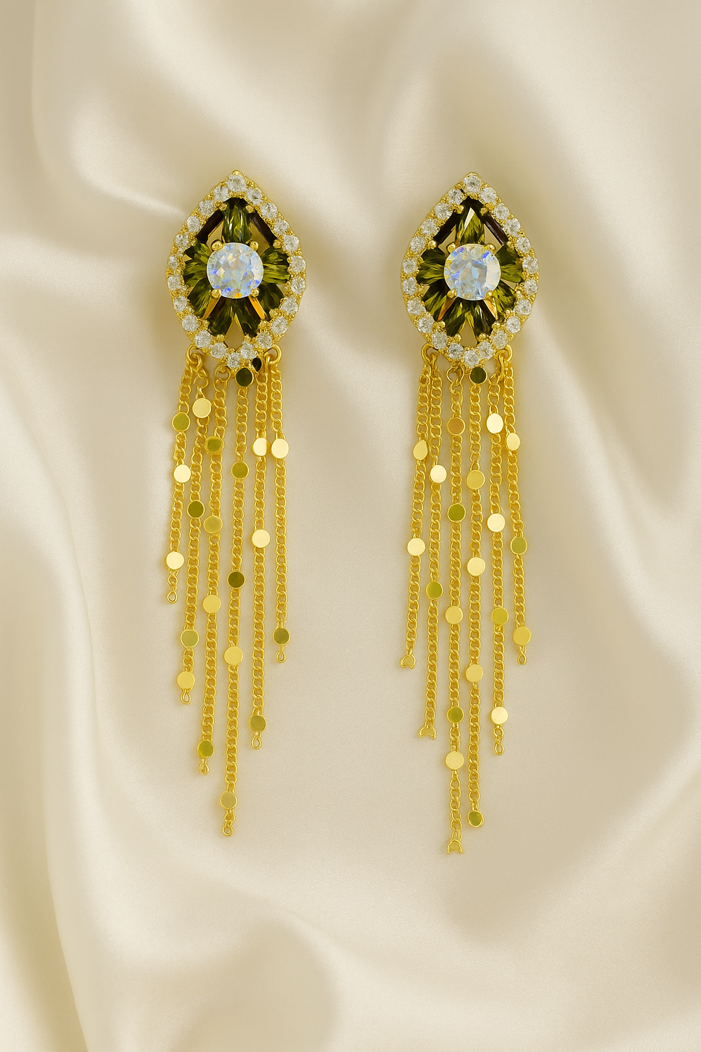 Green Whisper Earring